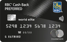Remise en argent Préférence World Elite Mastercard RBC — RBC